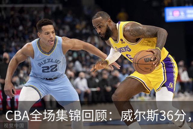 CBA全场集锦回顾：威尔斯36分，广厦力克辽宁
